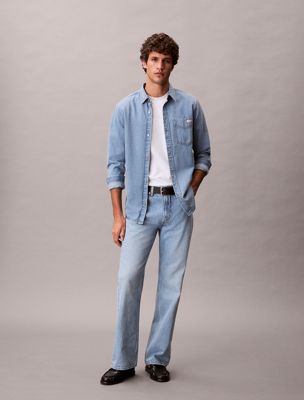 blue bootcut jeans for men calvin klein jeans