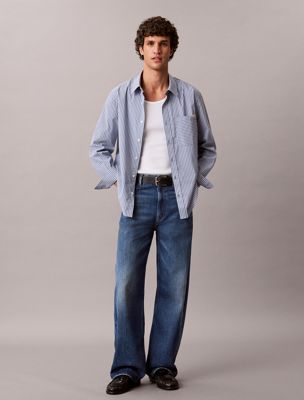 blue baggy jeans for men calvin klein jeans