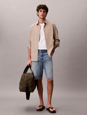 blue 90s denim utility korte broek voor heren - 