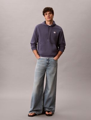 blue extreme baggy jeans für herren - 