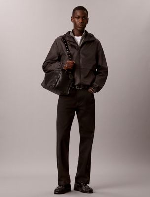 black all-over logo windbreaker jacket for men calvin klein jeans