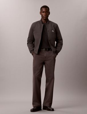 grey baggy chino pants for men calvin klein jeans