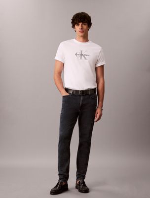 blue slim tapered jeans voor heren - calvin klein jeans