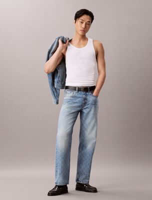 jean straight 90's blue pour hommes calvin klein jeans