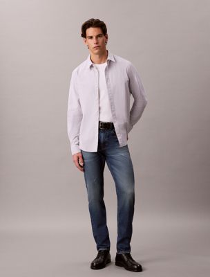 blue tapered jeans for men 