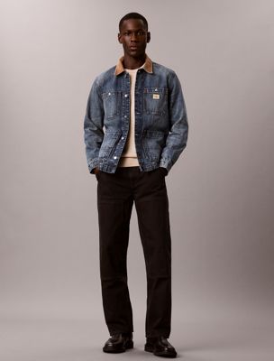 black straight carpenter jeans für herren - calvin klein jeans