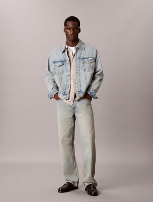 90s straight jeans blue de hombres calvin klein jeans