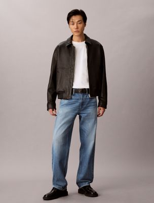 90s straight jeans blue de hombres calvin klein jeans