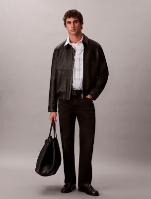 black standard straight jeans für herren - calvin klein jeans