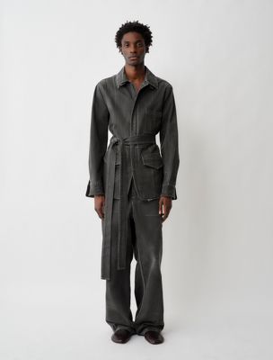 veste en jean callum black pour hommes calvin klein