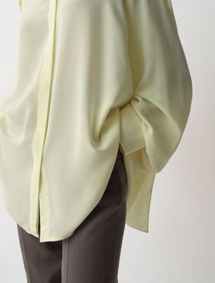 lemon kiki draped shirt for women calvin klein