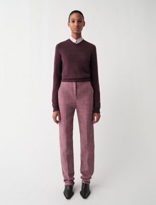 camisa con botones slim daisy baby pink de mujeres calvin klein