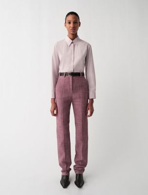 camisa con botones slim daisy pink de mujeres calvin klein