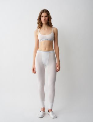 white rosalie leggings for women calvin klein