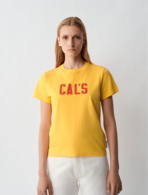 yellow cal's tee for women calvin klein