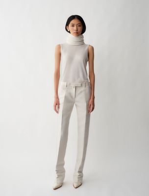 white caius pants for women calvin klein