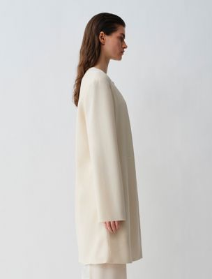 oyster white jacke sabik für damen - calvin klein