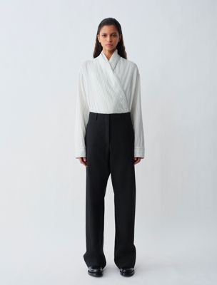 black vivian trousers for women calvin klein