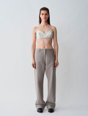aluminum vivian trousers for women calvin klein