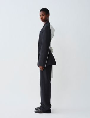 pantalon audrey dark midnight / red pour femmes calvin klein