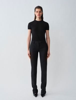black eva trousers for women calvin klein