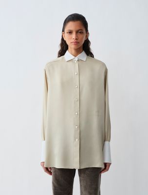 cloud cream capri shirt for women calvin klein