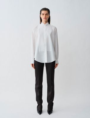 white andi shirt for women calvin klein