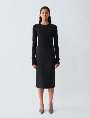 black amabel skirt for women calvin klein