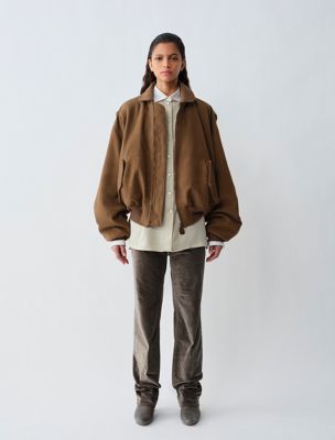 brown giulia jacket for women calvin klein