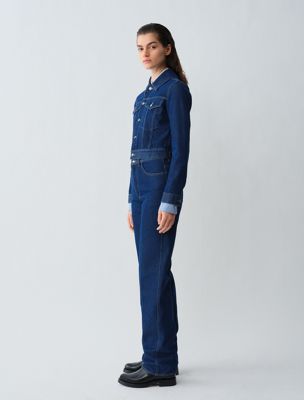 veste en jean karine dark blue pour femmes calvin klein