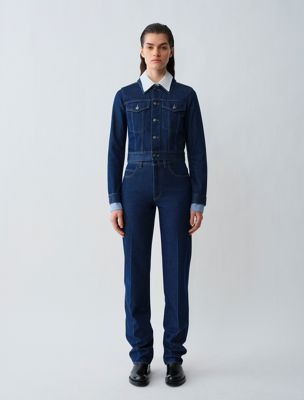 veste en jean karine blue pour femmes calvin klein