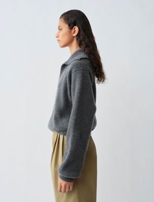 dark antracite sweater monroe für damen - calvin klein