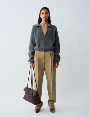 grey sweater monroe für damen - calvin klein