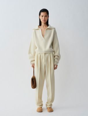 white sweater monroe für damen - calvin klein