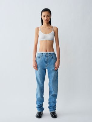 white ungefütterter bralette sienna für damen - calvin klein