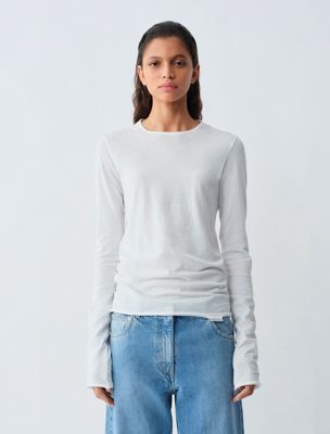 white gardénia top for women calvin klein