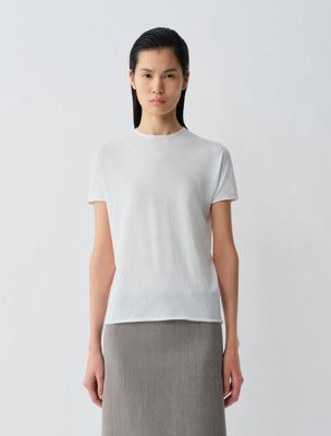 white bégonia top for women calvin klein