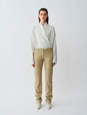 white garance pants for women calvin klein