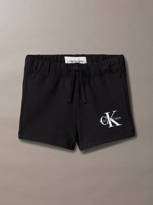 short de jogging pour nouveau-né black pour nouveau-né calvin klein jeans