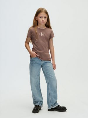 lot de 2 t-shirts pour enfant multi pour filles calvin klein jeans