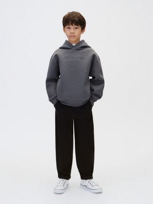 orange kids' wide leg joggers for girls calvin klein jeans