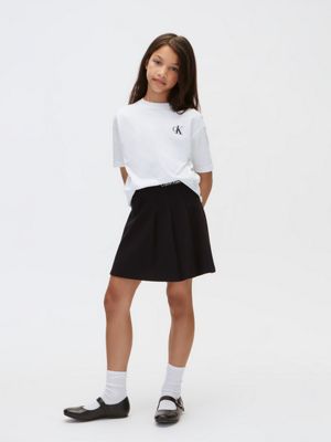 gonna a pieghe in punto milano bambina black da bambine 