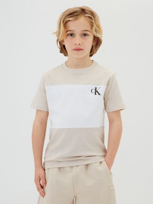 multi 2 pack t-shirts for boys calvin klein jeans