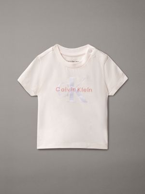 t-shirt con logo neonato pink da neonato 