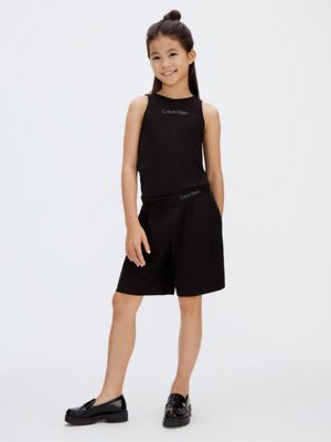 black punto milano bermudashorts für mädchen - calvin klein jeans