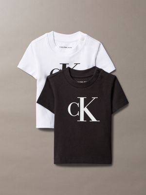 lot de 2 t-shirts avec logo pour nouveau-né multi pour nouveau-né calvin klein jeans
