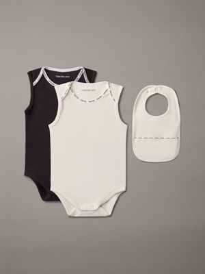 multi newborn bodysuit and bib giftpack for newborn calvin klein jeans