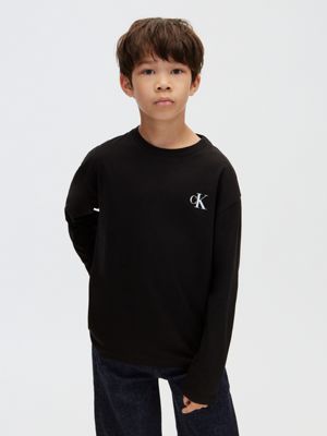 lot de 2 t-shirts à manches longues pour enfant multi pour garçons calvin klein jeans