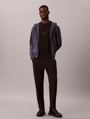 black water-repellent performance trousers for men ck sport