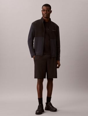 black water-repellent performance gym shorts for men ck sport